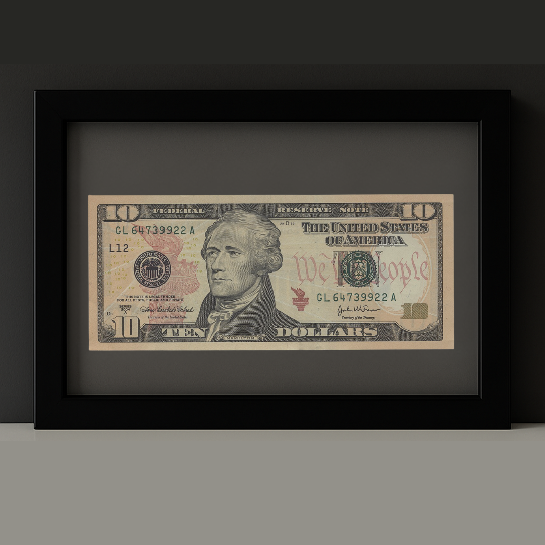 Cuadro Decorativo - Billete Dólar