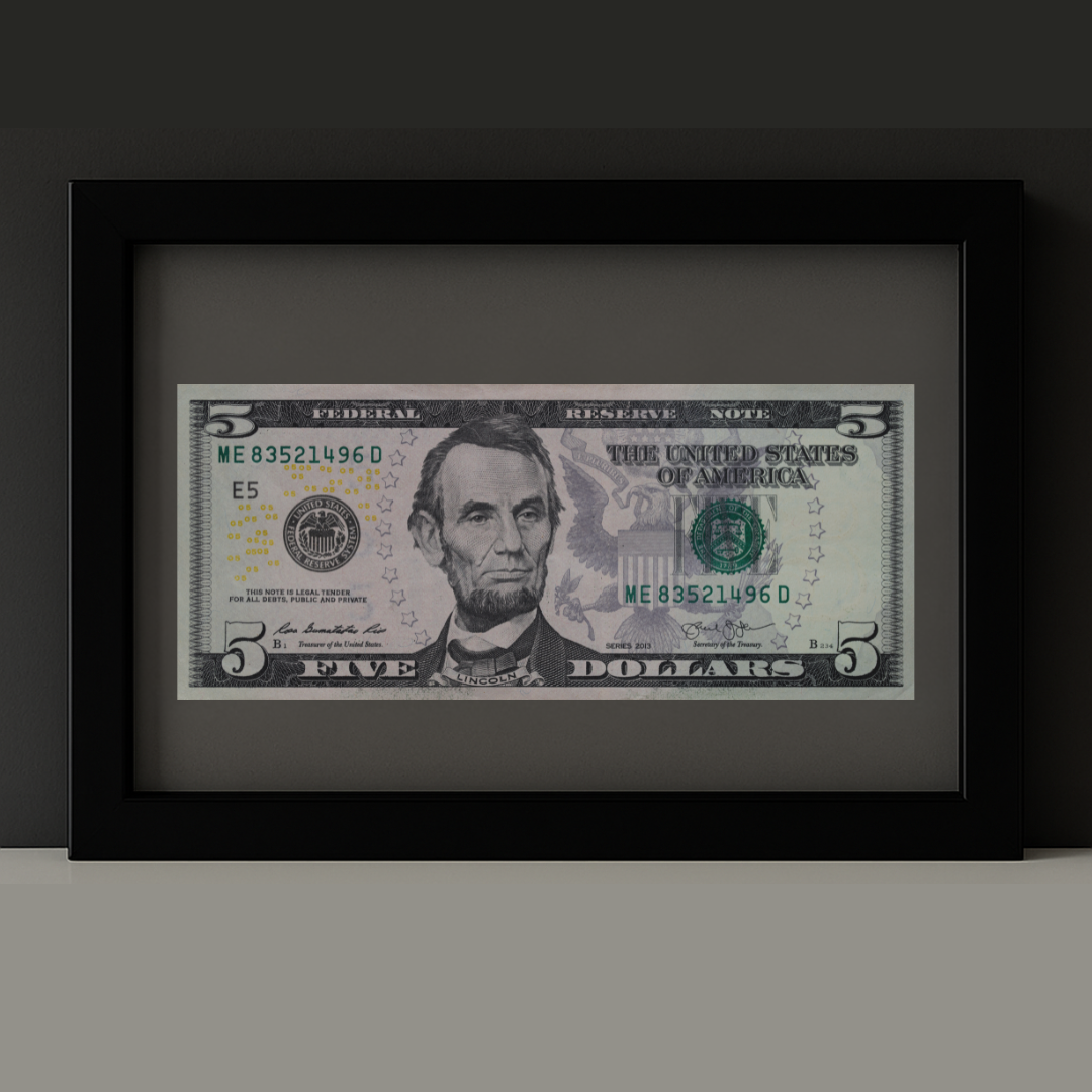 Cuadro Decorativo - Billete Dólar