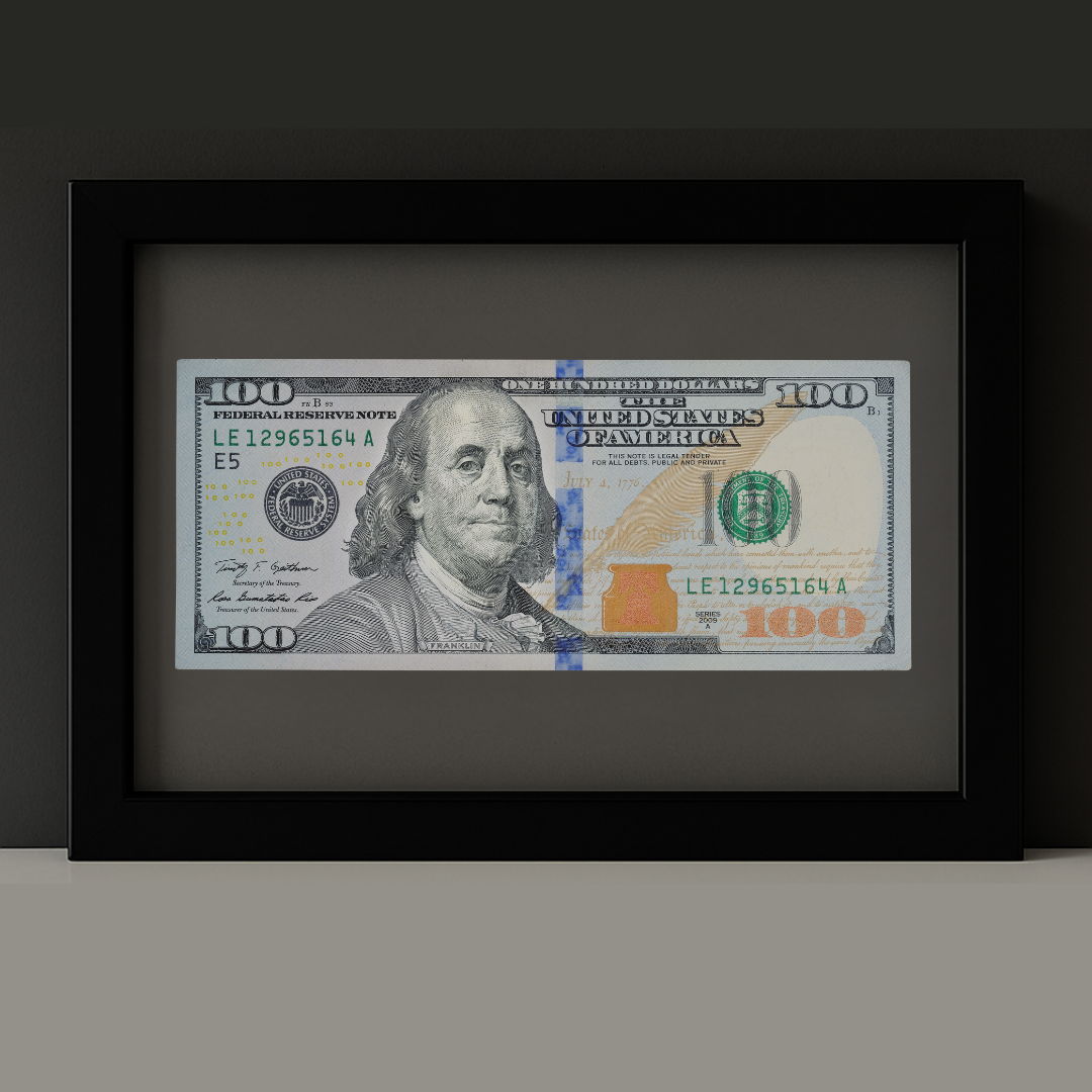 Cuadro Decorativo - Billete Dólar