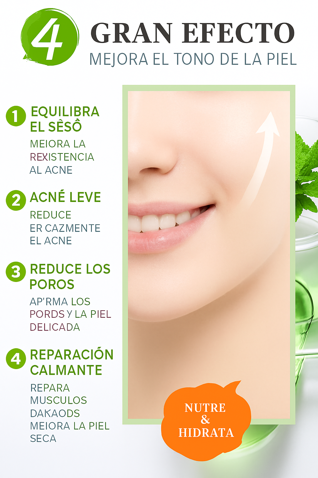 CREMA REPARADORA, HIDRATANTE ANTI ACNE
