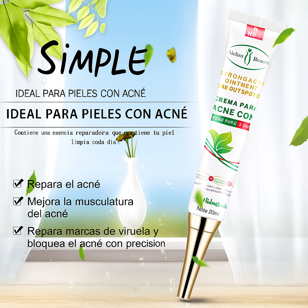 CREMA REPARADORA, HIDRATANTE ANTI ACNE